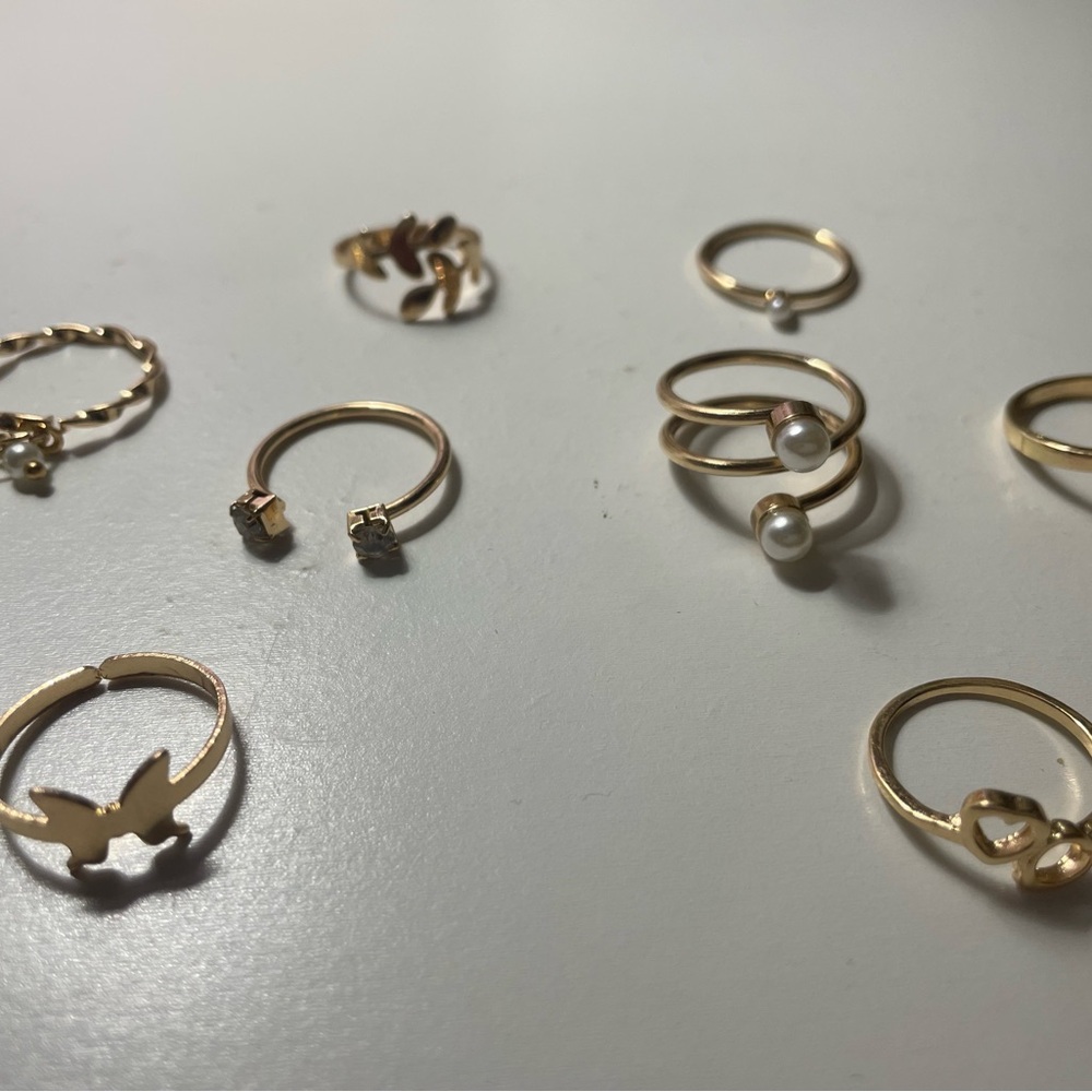 gold ring bundle - Picture 2 of 2
